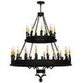 thumbnail image 2 of Meyda Tiffany 138678 Asen 27 Light 48" Wide Taper Candle Style Chandelier - Black, 2 of 5