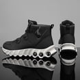 thumbnail image 4 of CORASUN Men's Black Sports Running Shoes featuring Shock-Absorbing Air Cushion, Water-Resistant Durable Soft Sole Athletic Sneakers for Men, Training and Outdoor Walking, 4 of 9