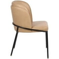 thumbnail image 5 of Meridian Furniture Jagger Tan Vegan Leather Dining Chair (Set of 2), 5 of 9