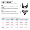 thumbnail image 2 of Kdxio Monochrome Leopard Horse Print Women's 2 Piece High Waisted Wrap Spaghetti Strap Summer Swimsuit Bikini Set-Large, 2 of 5