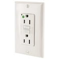 thumbnail image 2 of Leviton Smartlockpro 2-Pole Hospital Grade Duplex Gfci Receptacle With Led, White, Nema 5-15R, 125 Volts, 15 Amps, 2 of 5