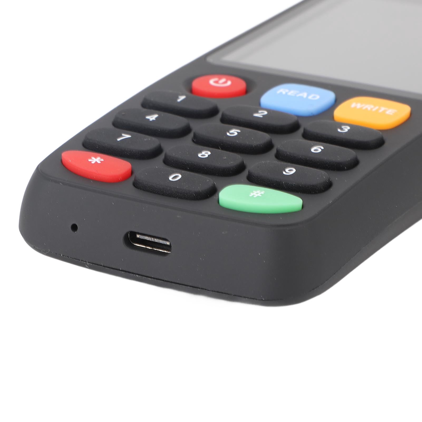 Yajisi NFC Card Copier Reader Writer Duplicator 400mAh Battery for IC ID Cards 125kHz 13.56Mhz Smart RFID Token Programmer Badge Writer ABS Material 10 inches / 25.4 cm Black