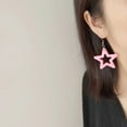 thumbnail image 5 of WINDLAND Fashion Dangle Earrings Y2K Hollow Acrylic Star Pendant Earrings Party Jewelry, 5 of 20