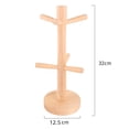 thumbnail image 5 of Soporte de madera para árbol de tazas, estante para tazas de café, soporte de mesa, soporte de madera, soporte para tazas de té, soporte para árbol, ganchos para tazas de cocina, 5 of 5