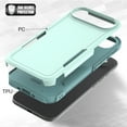 thumbnail image 2 of Kryonix for iPhone 17 Air Case, Heavy-Duty Shockproof and Drop-Proof Design, 3-Layer Full-Body Protection, Durable Rugged Cover, Mint Green/Green/Deep Blue, 2 of 7