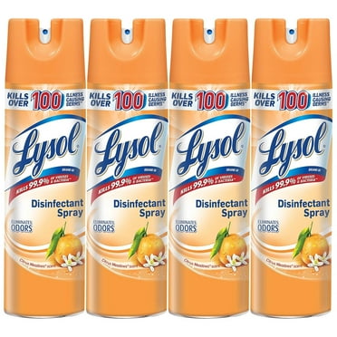 Lysol Disinfectant Spray, Citrus Meadows, 76oz 4X19oz