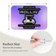 thumbnail image 3 of Alfombra de baño antideslizante súper suave con la frase "They See Me Rollin They Hatin" para baño, cocina, dormitorio, hogar, alfombra para el piso, 15,75 x 23,62 pulgadas, 3 of 6