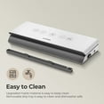 thumbnail image 3 of NESCO VS-12, Deluxe Vacuum Sealer with Bag Starter Kit and Viewing Lid, Compact Design, Silver, 3 of 6