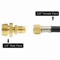 thumbnail image 2 of 1lb Propane Tank Cansiter Regulator Portable Camping Grill Stove Brass Adapter Connection Convert To 3/8 Male Flare 5/8"-18UNF, 2 of 5