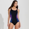thumbnail image 4 of Lands' End Women's Petite Scoop Neck Tugless Sporty One Piece Swimsuit, 4 of 6