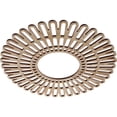 thumbnail image 2 of Ekena Millwork 16"OD x 6"ID x 1/4"T Cornelius Wood Fretwork Pierced Ceiling Medallion, Red Oak, 2 of 3