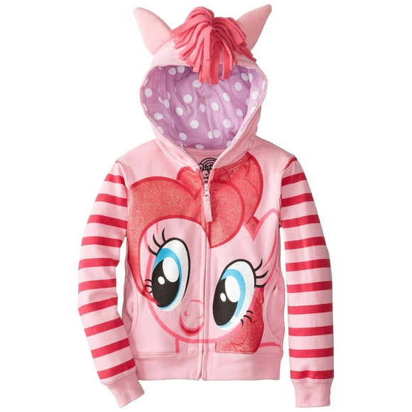 My Little Pony Sweat à Capuche Zippé pour Filles Tout-Petits, Pinkie Pie, 2T