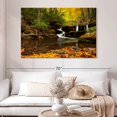 thumbnail image 2 of Elephant Stock Smoky Mountains Waterfalls Wall Art - Horizontal Canvas Wall Art - Living Room Wall Decor - Nature Canvas - Orange And Brown Decor - 51" x 34", 2 of 4
