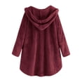 thumbnail image 3 of Kaondbfi Women's Sweater Coat, Button Up Hooded Autumn Winter Coat with Large Long Sleeved Pockets Winter Clothing for Women, 3 of 7