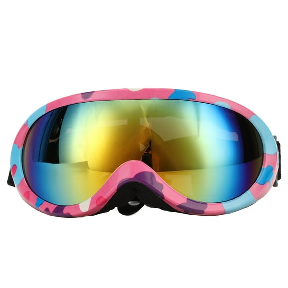 Red Lens, Pink/Blue Frame - Protect Your Pooch's Eyes in Style! UV Shield Dog Goggles