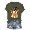 thumbnail image 7 of Akiihool Halloween Womens Clothes Halloween T Shirt Women Vintage Graphic Coffee Tees Shirt Short Sleeve Casual Funny Halloween Party Shirts (AG,S), 7 of 7