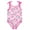 Pink, variant on Hello Kitty One-Piece Bathing Suit, Size 7, Checkered Rainbow (Girl's)