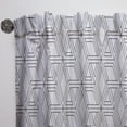 thumbnail image 3 of DESIGN ART Designart 'Geometric Pattern in Op Art Design' Scandinavian Curtain Single Panel 52 in. wide x 95 in. high - 1 Panel 95 Inches, 3 of 5