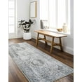 thumbnail image 4 of Hauteloom Annlea Living Room, Bedroom Machine Washable Area Rug - Traditional - Gray Blue, Sage Green, Blue - 2' x 2'11", 4 of 7