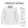 thumbnail image 3 of Womens Letter Print Tops Feral Sweatshirts Funny Long Sleeve Shirts Casual Crewneck Pullover for Daily Outfits White,M, 3 of 5