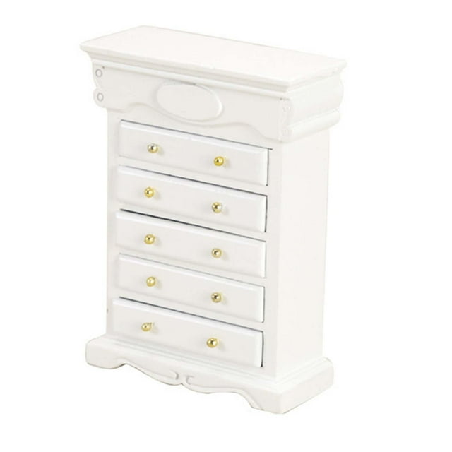 lionlar Armoire Miniature 1/12 Mini Tiroir Armoire Décoration Maison de Poupée Accessoires Photo Miniature