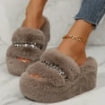 thumbnail image 6 of Wensltd Thick Sole Plush Slippers for Women Soft Cozy Comfortable Women Slippers, 6 of 9