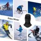 thumbnail image 5 of Negro Pasamontañas de motocicleta Invierno Hombres Mujeres para deportes al aire libre Polaina para el cuello Ciclismo Motocicleta Snowboard Esquí Ciclismo Polaina para el cuello reflectante A prueba de viento A prueba de polvo Transpirable Rojo Verde, 5 of 5