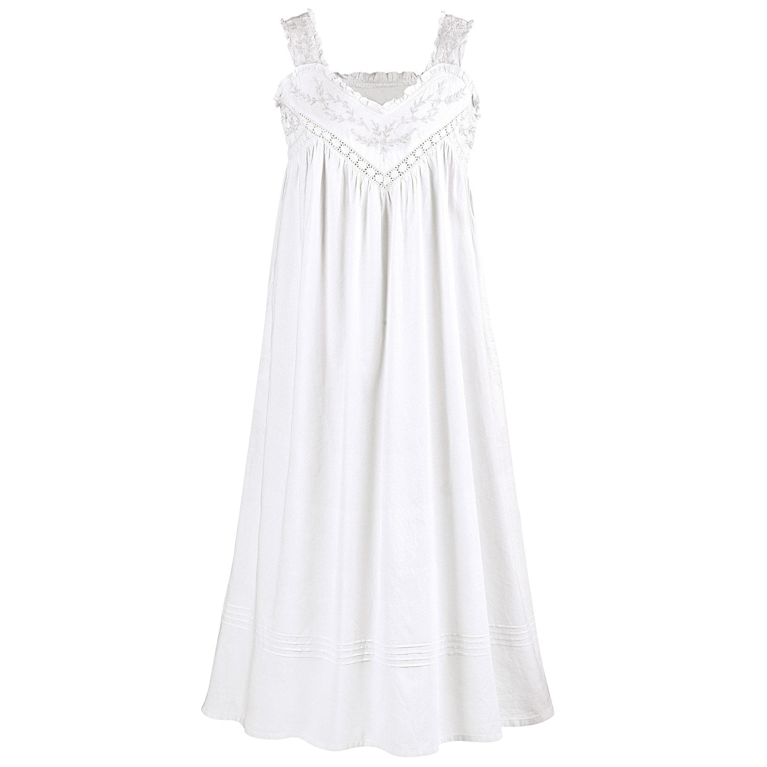 LA CERA Womens 100% Cotton Nightgown 