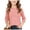 Pink, variant on Kids Long Sleeve Tee Casual Solid Round Neck Cotton Top