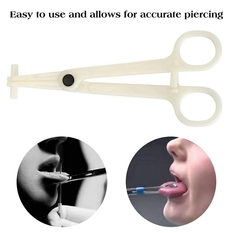 41 Pieces Piercing Pliers Clamp Needles Tool Kit for Ear Nose