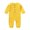 Yellow, variant on Fesfesfes Newborn Baby Bodysuit Girls Boys Cute Romper Long Sleeve Onesies Button Sweatshirt Jumpsuits