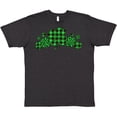 thumbnail image 3 of Inktastic St. Patrick's Day Clovers in Plaid T-Shirt, 3 of 5