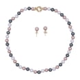thumbnail image 1 of Set 2 Piezas Collar y Aretes Perla de Mallorca 8mm 45cm | Salmon, 1 of 6