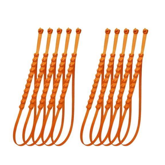 10Pc 88Cm New Traction Wheel Traction Straps,Universal Anti-Skid Snow Tire Chains,Universal Reusable Anti-Skid Pe Tire Chains, For Cars Suvs Trucks, Reusable Winter Safety Chains Snow Ice Mud