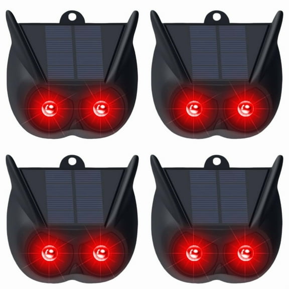JahyElec Solar Nocturnal Animal Repeller, 4 pack Nighttime Coyote Repeller Waterproof Deer Repellent Device for Raccoons Foxes for Gardens