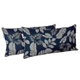 thumbnail image 2 of VargottamIndoor/OutdoorPolyester FabricLumbarPillowCover,All-Weather Waterproof Rectangular Cushion Case for Patio Furniture,12" x 24"Set of 2 -Leaves-41, 2 of 6