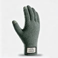 thumbnail image 6 of Wioihee Men's Winter Touch Screen Gloves Anti-Slip thermal Gloves Knit Mens Gloves Thickened Warm Lining for Running Sport Army Green, 6 of 6