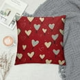 thumbnail image 2 of COMIO Valentines Day Pillow Covers Red Love Heart Holiday Decorative Throw Pillows Romantic Valentine Themed Gifts Pillowcase Square Cushion Cover Decor for Home Couch Bed Soft, 2 of 5