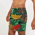 thumbnail image 5 of Miqool Mens Swim Trunks with Pockets, Quick Dry Swim Shorts Hawaiian Tropical Print Summer Holiday Beach Board Shorts Swimwear Bathing Suits, 5 of 6