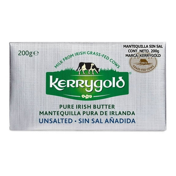 Mantequilla Kerrygold de Irlanda pura sin sal 200 g