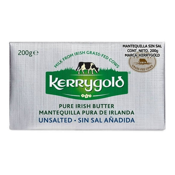 Mantequilla Kerrygold de Irlanda pura sin sal 200 g