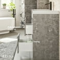 thumbnail image 3 of Eviva Lugano 48" Cement Gray Modern Bathroom Vanity with White Integrated Acrylic Sink, 3 of 7