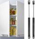 thumbnail image 4 of TABLETREANDS 2Ud Soportes Gas Strut Negros Para Gabinete Puertas Líneas Suaves Con Instalación Fácil, 4 of 8