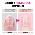 thumbnail image 2 of Gel duro para uñas Beetles, sin hematías, 30 ml, 9 en 1, transparente y nude, 2 of 8