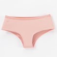 thumbnail image 2 of TFEOQRY Thongs for Women Solid Color Cotton Low Waiste Fashion Thong Breathable Leisure Briefs Pink, 2 of 6