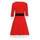 thumbnail image 3 of Vestido holgado de manga larga con cuello redondo y estampado navideño informal para mujer de otoño e invierno Fridja  nbo1541, 3 of 3