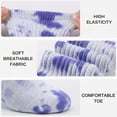 thumbnail image 2 of COUVER Women's Cotton Stretch Crew Length Slouch Socks Tie-Dye Green 2 Pairs Size 9-11 (Womens), 2 of 7