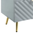 thumbnail image 4 of Mesa de noche Benzara Tyra 64x51x64cm Oro gris, 4 of 5