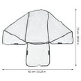 thumbnail image 2 of OULII Baby Pushchair Rain Cover Double Stroller Rain Cover Universal 1Set, 2 of 8