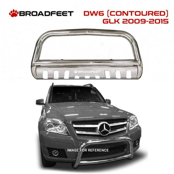 fits Mercedes Benz GLK 2009-2015 Front Bull Bar with Skid Plate (DW6) Bumper Guard
